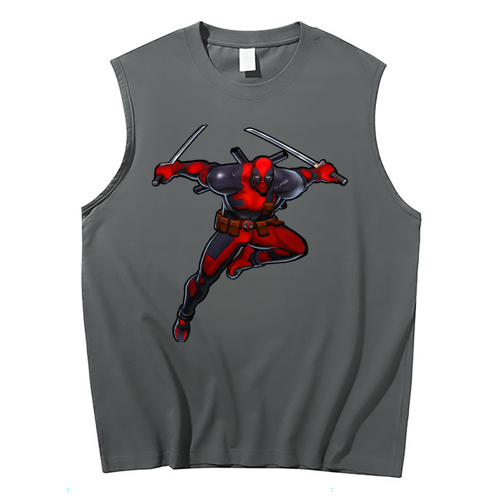 （画像用） Deadpool デッドプール コットン100％タンクトップ（フロントプリント）